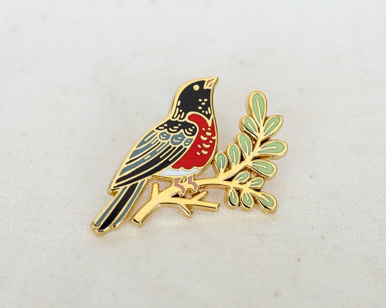 Wildship Studio Robin Enamel Pin