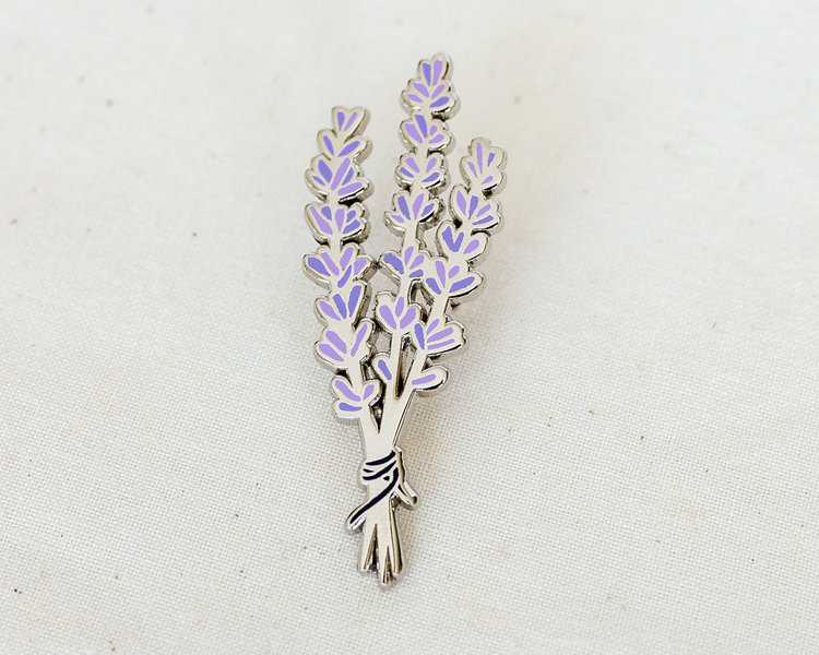 Wildship Studio Lavender Enamel Pin