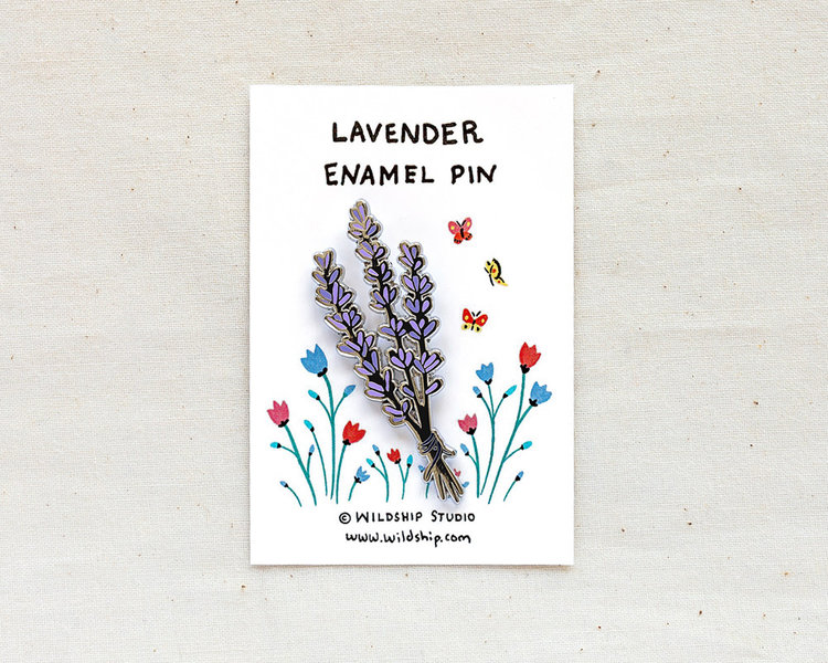 Wildship Studio Lavender Enamel Pin