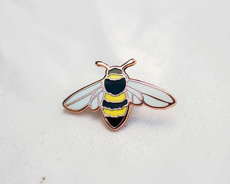 Wildship Studio Honeybee Enamel Pin For Charity (Wildship)