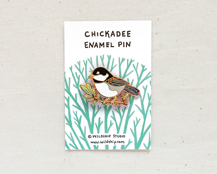 Wildship Studio Chickadee Enamel Pin