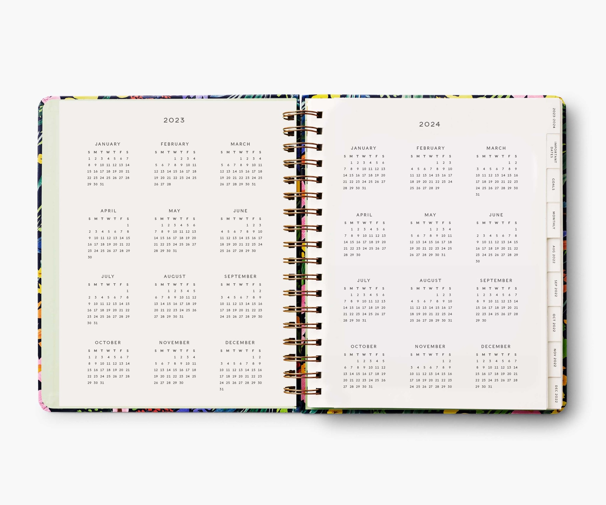 Lea Spiral Hard Cover Spiral Bound Academic Planner 17 Months AUG 2022- DEC  2023 with Stickers - Wonder Fair Home Shopping Network