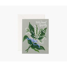 Rifle Paper Co. Lily of the Valley Sympathy Card With Deepest Sympathy