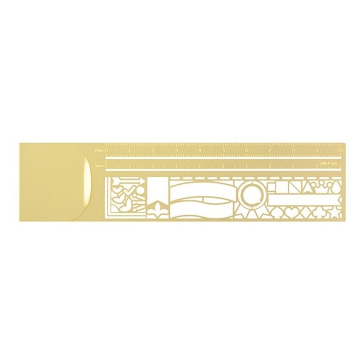 Midori Clip Ruler - Decorative Pattern
