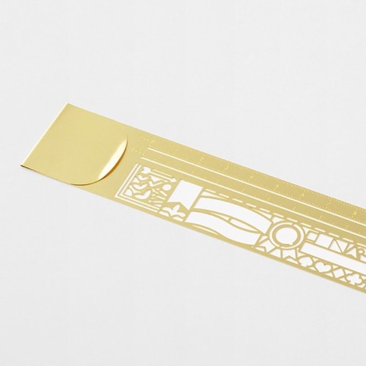 Midori Clip Ruler - Decorative Pattern