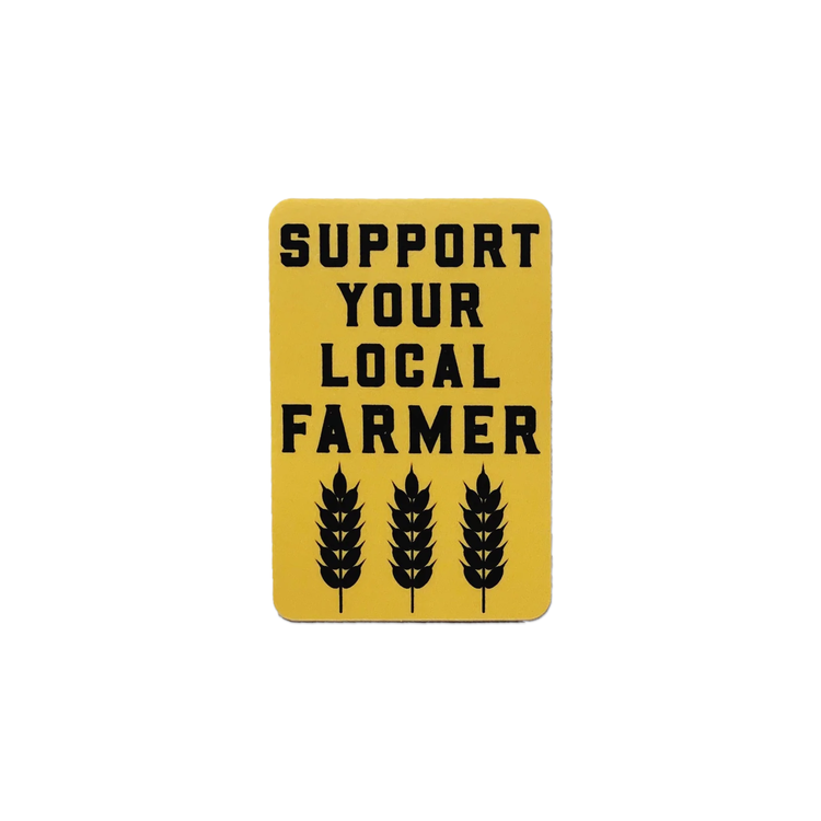 Wildflower Paper Company Support Your Local Farmer Sticker