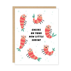 Alisa Bobzien Baby Shrimp Expecting Pregnancy Card