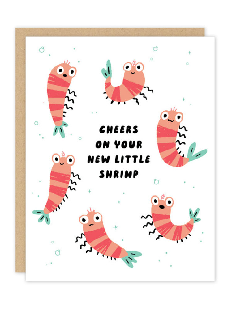 Alisa Bobzien Baby Shrimp Expecting Pregnancy Card