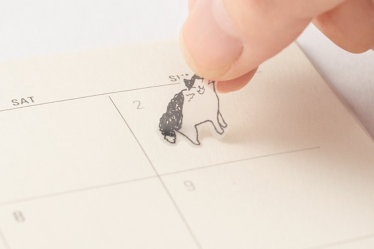 Midori Chat Cat Sticker Sheet