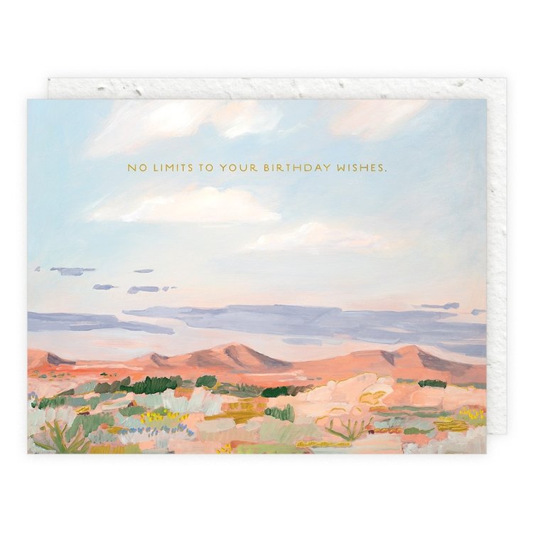 Seedlings Morning Desert Light - Birthday Card