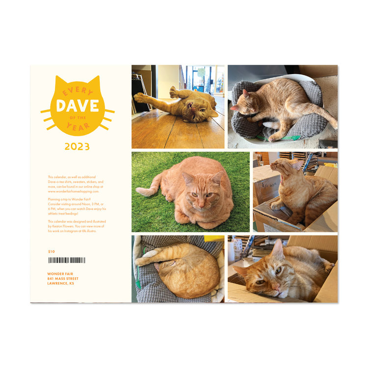 Wonder Fair 2023 Every Dave of the Year Calendar