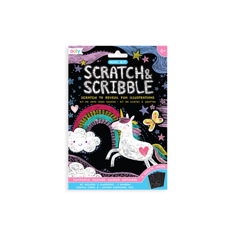 OOLY Mini Scratch & Scribble Art Kit