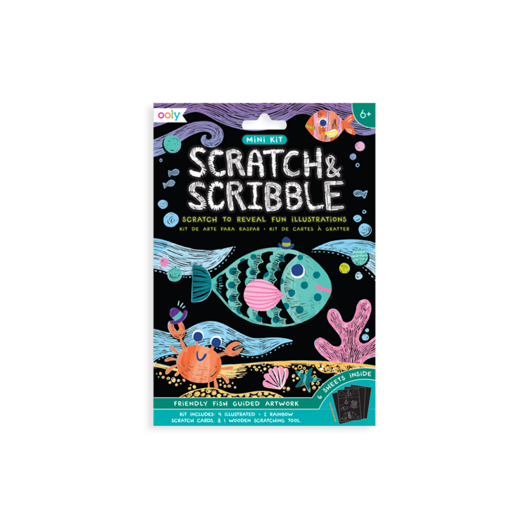 OOLY Mini Scratch & Scribble Art Kit