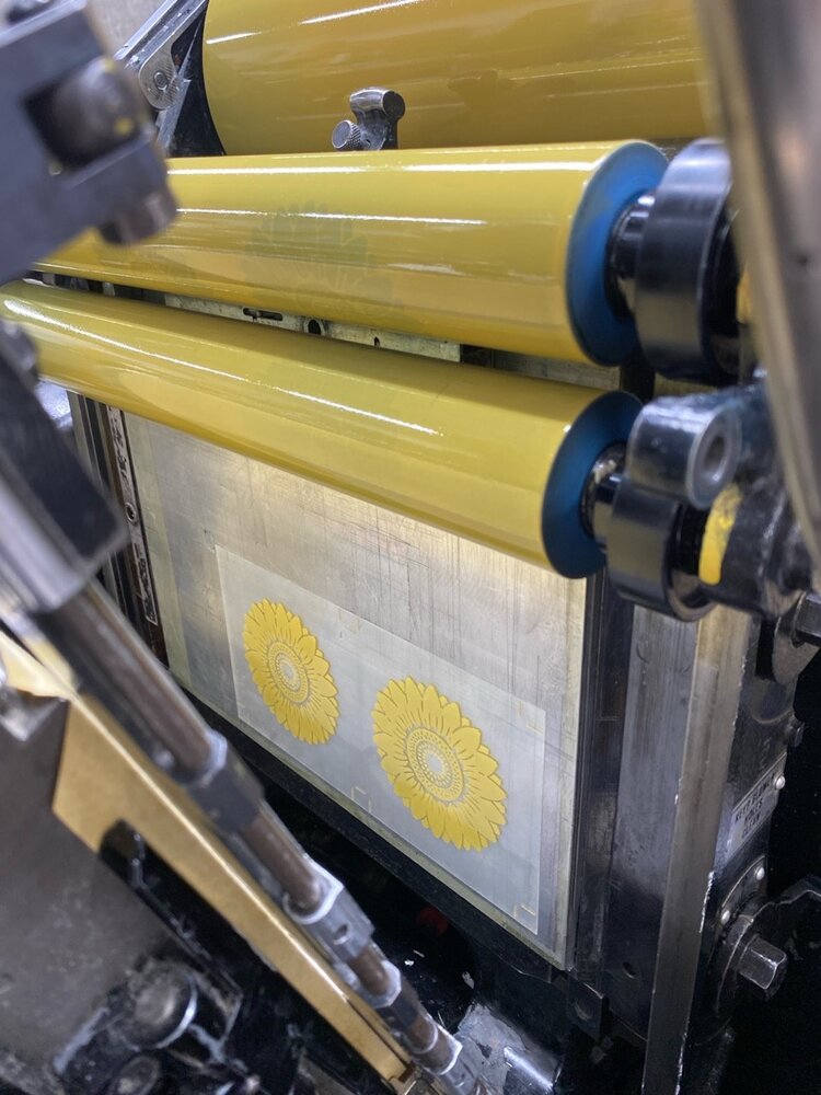 Wonder Fair Sunflower Letterpressed Coasters (set of 8)