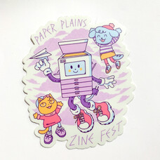 Wonder Fair Paper Plains Zine Fest Sticker