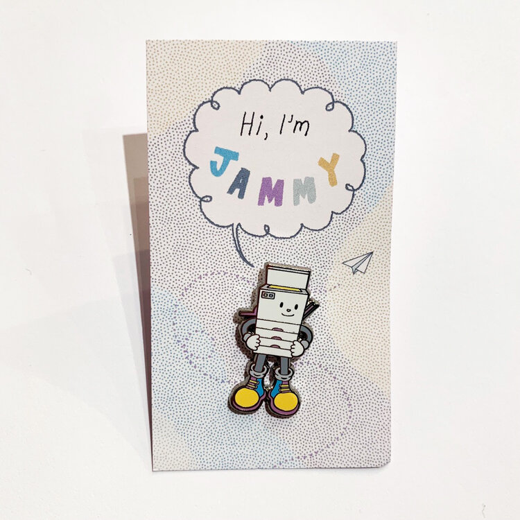 Wonder Fair Jammy Enamel Pin ( Paper Plains Zine Fest)