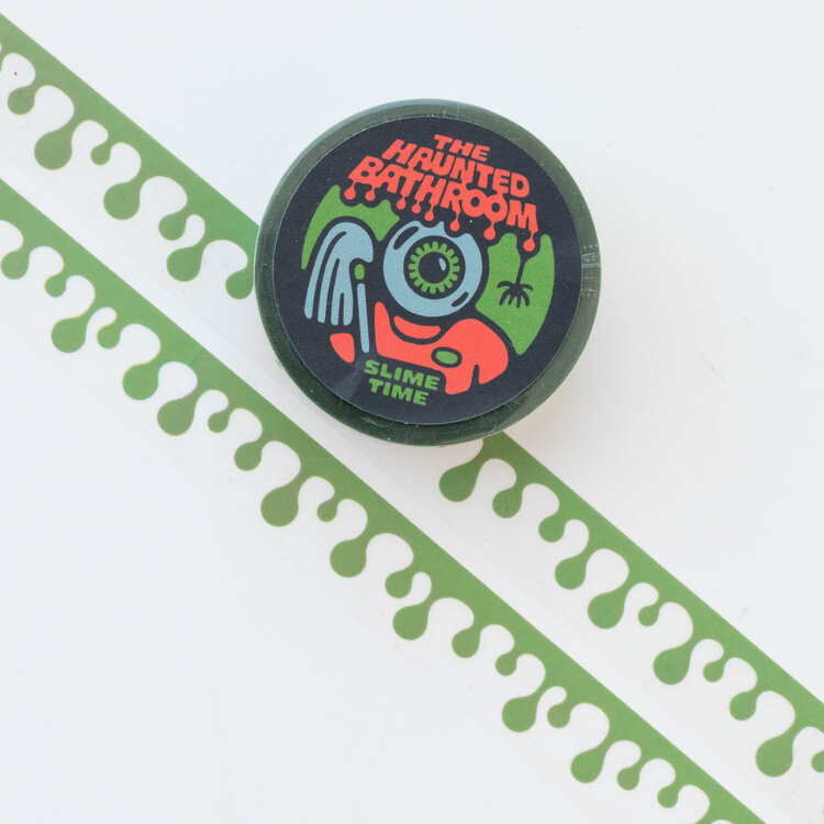 Wonder Fair Haunted Bathroom Slime Time Washi Tape