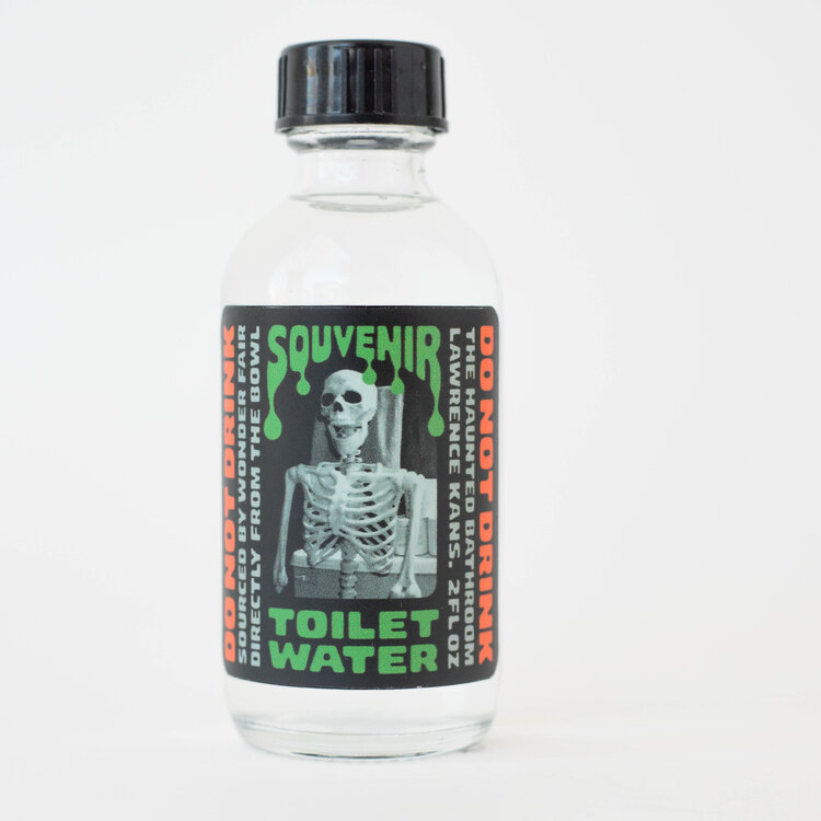 Wonder Fair Haunted Bathroom Souvenir Toilet Water - Clear Bottle