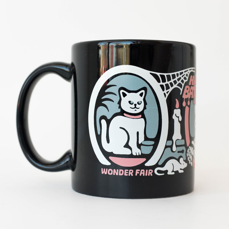 Wonder Fair Haunted Bathroom Mug designed by Dustin Williams