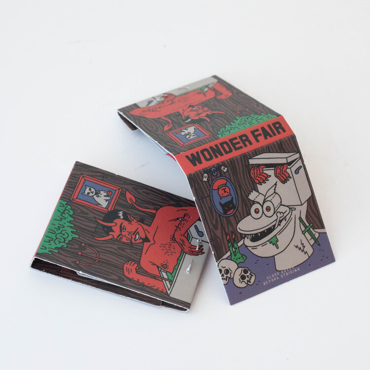 Wonder Fair Haunted Bathroom Match Book