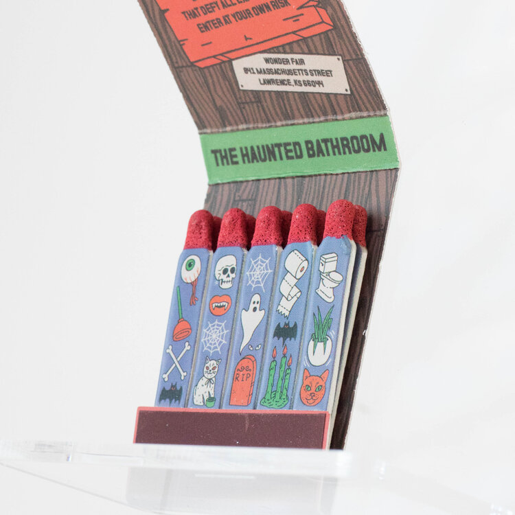 Wonder Fair Haunted Bathroom Match Book