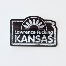 Leslie Kay Sunflower LFK Words Vinyl Sticker (Black)