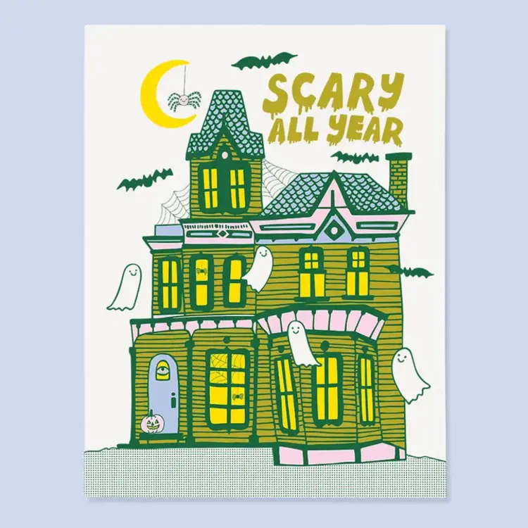 The Good Twin Scary All Year Card