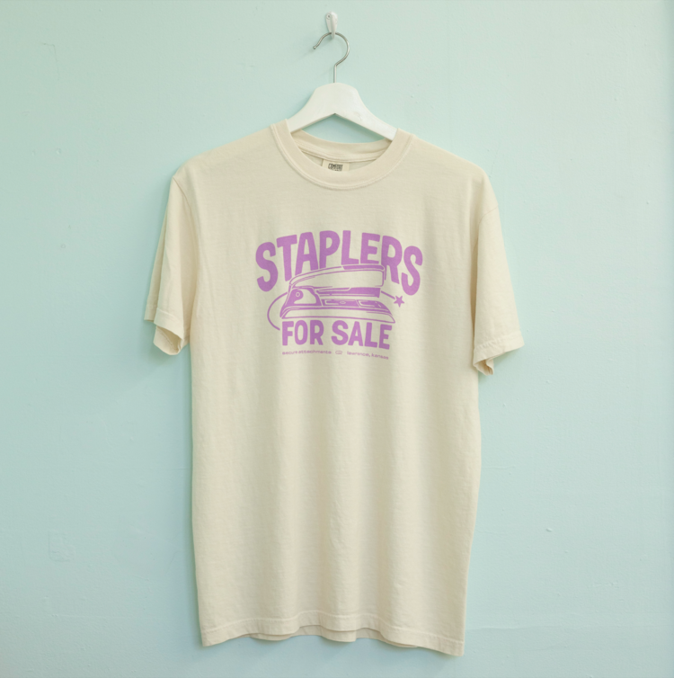 Secure Attachments Secure Attachments "Staplers for Sale" T-shirt