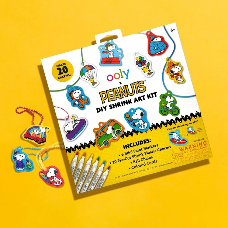 OOLY Peanuts DIY Shrink Art Kit