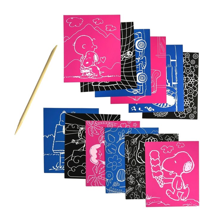 OOLY Peanuts Scratch Art Kit