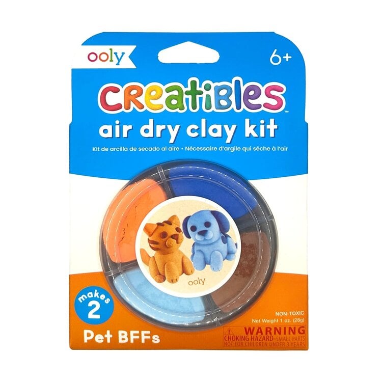 OOLY Creatibles D.I.Y. Air-Dry Clay Kit: Pet Bffs *NO REORDER*