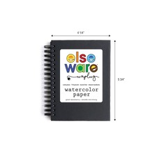 elseware / eco-kids Small Spiral Bound 110 lb CP Watercolor Paper Pad 5.75" x 4.25"