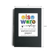 elseware / eco-kids Large Spiral Bound 110 lb CP Watercolor Paper Pad 7" x 10"