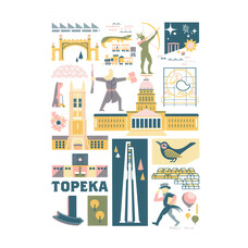 Patrick Giroux Topeka Landmarks Print