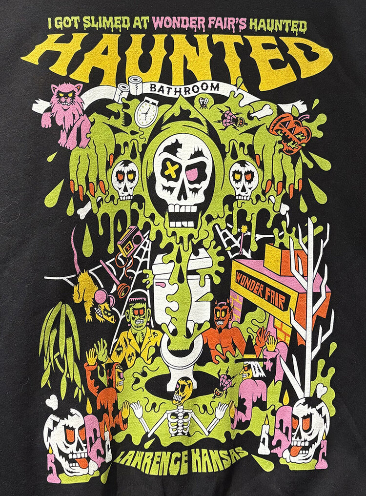 Wonder Fair Got Slimed Haunted Haunted Bathroom Sweatshirt