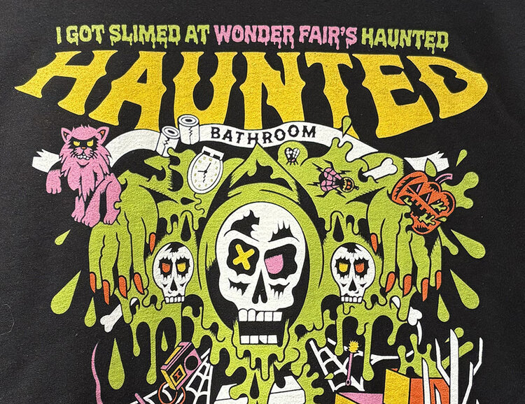 Wonder Fair Got Slimed Haunted Haunted Bathroom Sweatshirt