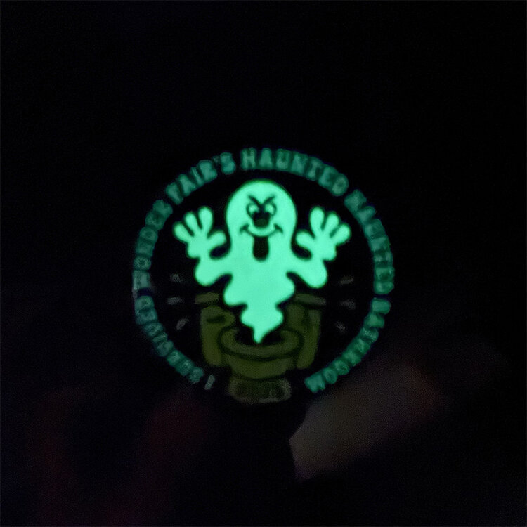 Wonder Fair Haunted Haunted Bathroom Button 2025 (Glow-in-the-Dark)