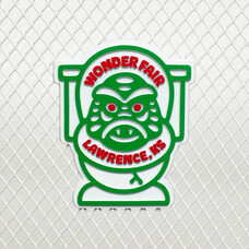 Wonder Fair Toilet Swamp Monster Haunted Bathroom magnet