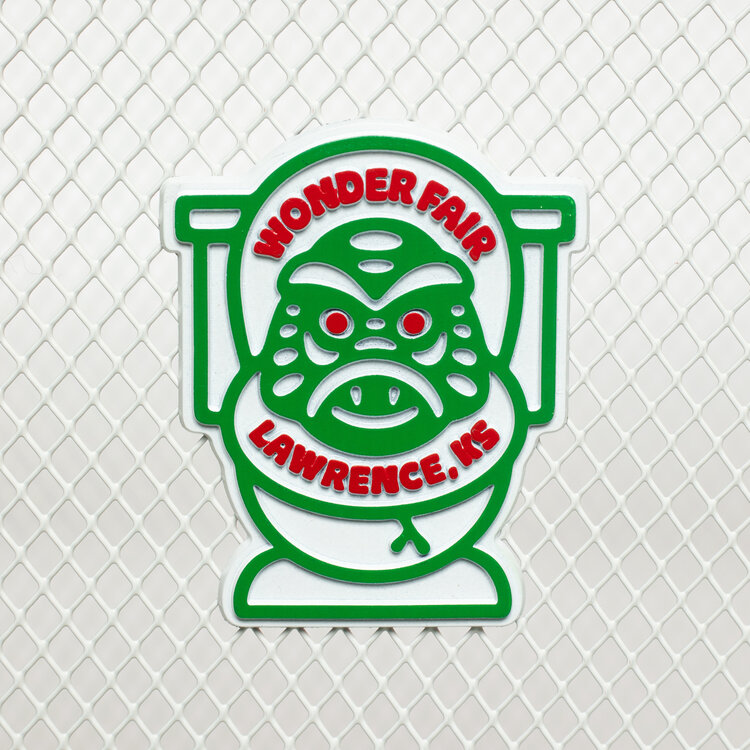 Wonder Fair Toilet Swamp Monster Haunted Bathroom magnet