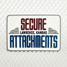 Secure Attachments Secure Attachments store sign vintage 3D molded magnet