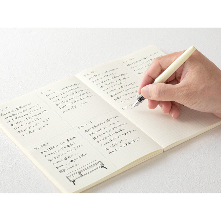 Midori MD Notebook A5 Grid Block English Caption