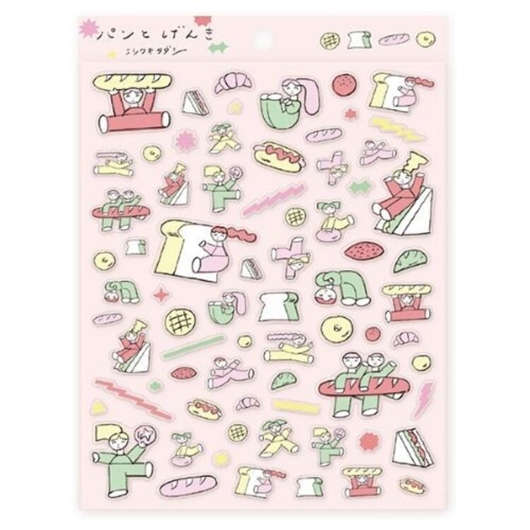 MDS Co. Bread and Energy Sticker Sheet by Nishiwaki Tadashi