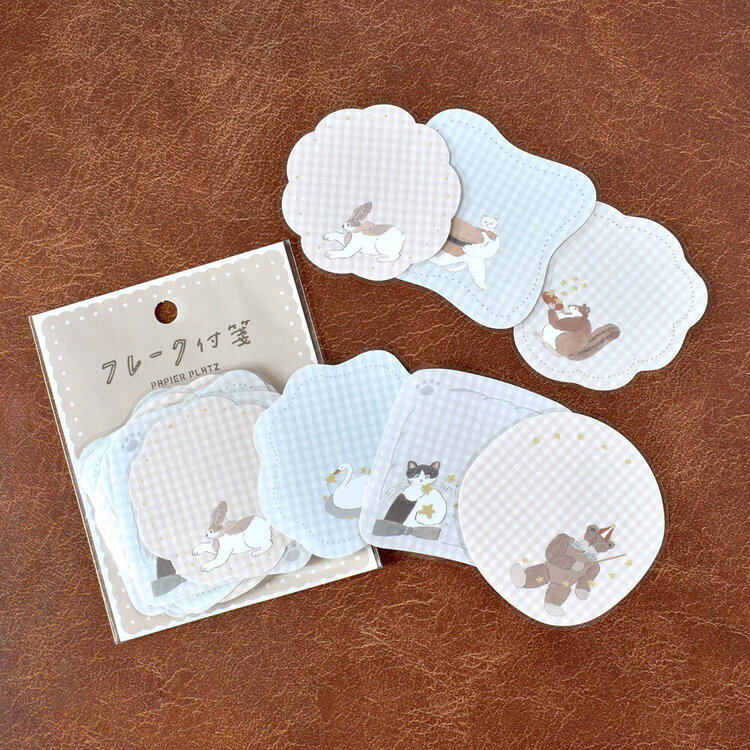 Papier Platz Gingham Club Planner Sticker Flake Seal Papier Platz