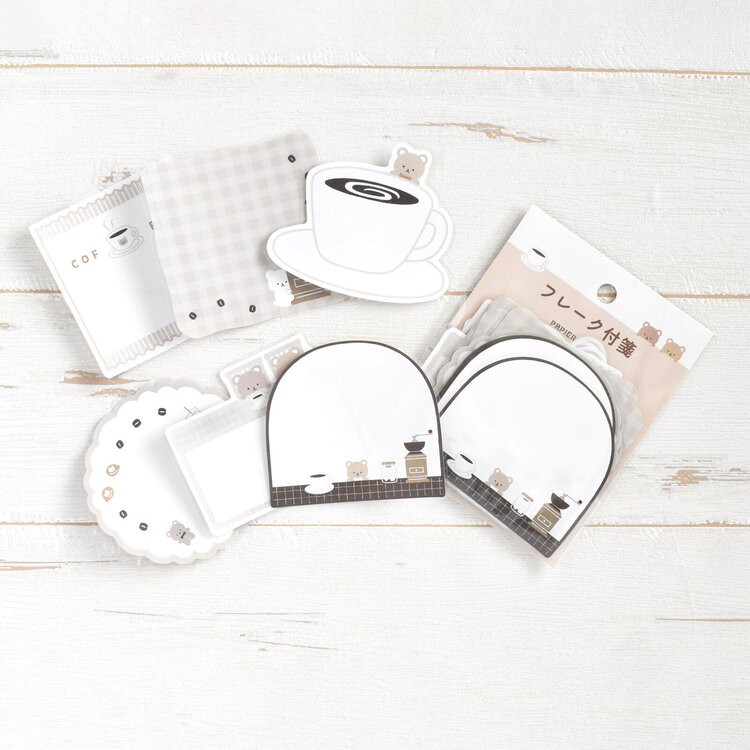 Papier Platz Bear Cafe Planner Sticker Flake Seal Papier Platz