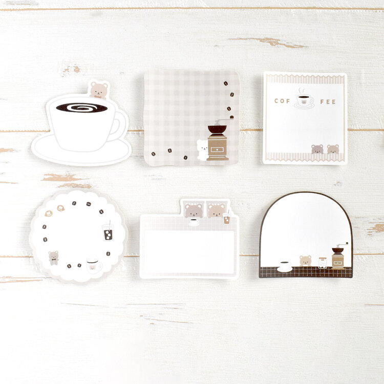 Papier Platz Bear Cafe Planner Sticker Flake Seal Papier Platz