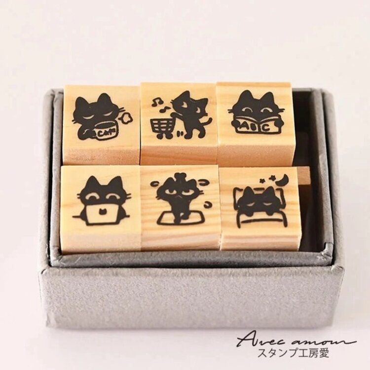 Sanby Co. Mini Stamp Set of 6