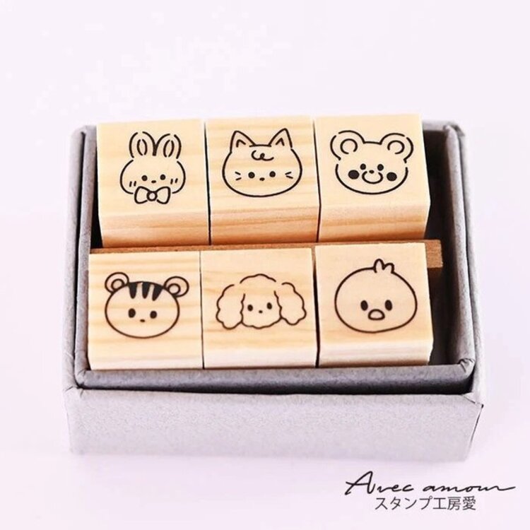 Sanby Co. Mini Stamp Set of 6