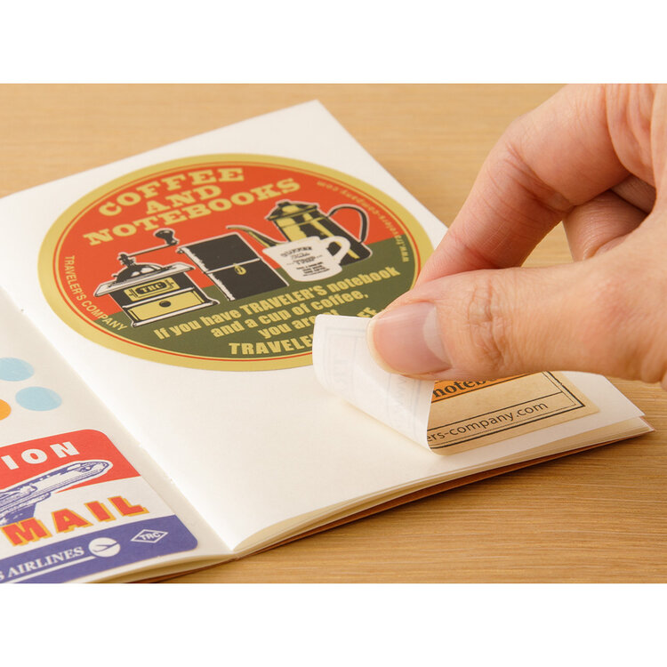 Midori 017 Sticker Release Paper Passport Size Insert - Traveler's Notebook