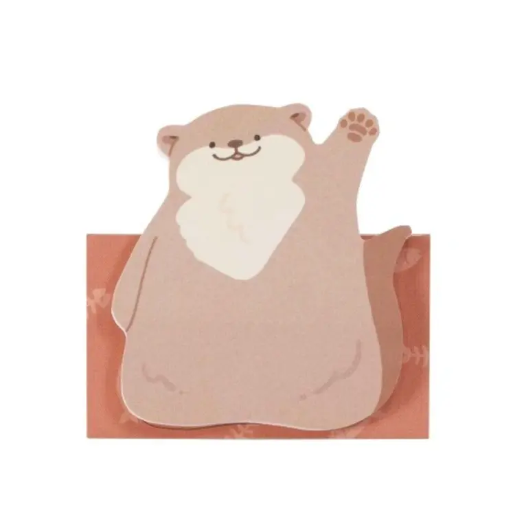 Kutsuwa Waving Animal Sticky Note