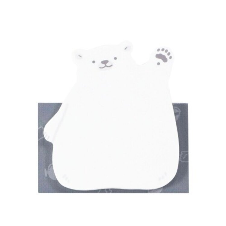 Kutsuwa Waving Animal Sticky Note